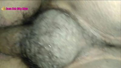 latin plus-size Creampie. Cucky husband tidy