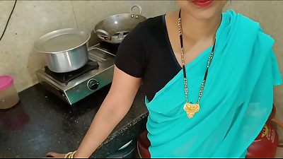 freshly married housewife was chatting with husband and getting fuck with brother in kitchen in doggy fashion filthy hindi audio