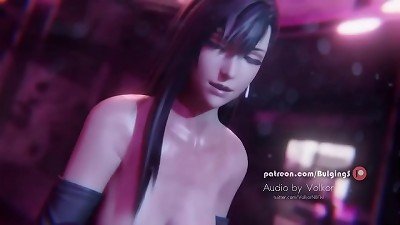 Tifa double hand job by bulgingsenpai
