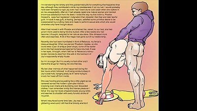 Horror cartoon ladies captured