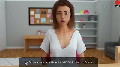 59 - I am seeing my stepsister jerk thru a webcam. She is almost get caught by mom.  (Dubbing - Milfy City)